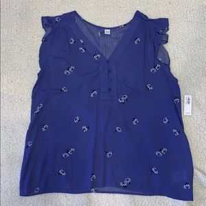 NWT flutter sleeve Old Navy tank